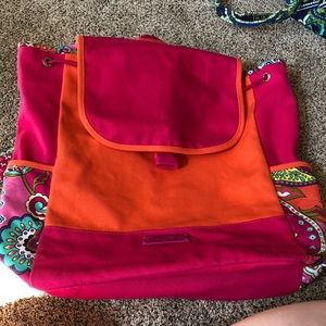 Vera Bradley large drawstring back pack!